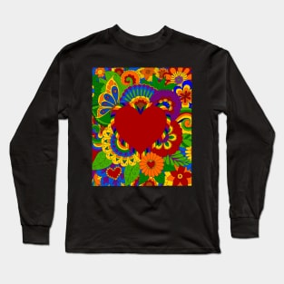 Rainbow Love and Flowers Long Sleeve T-Shirt